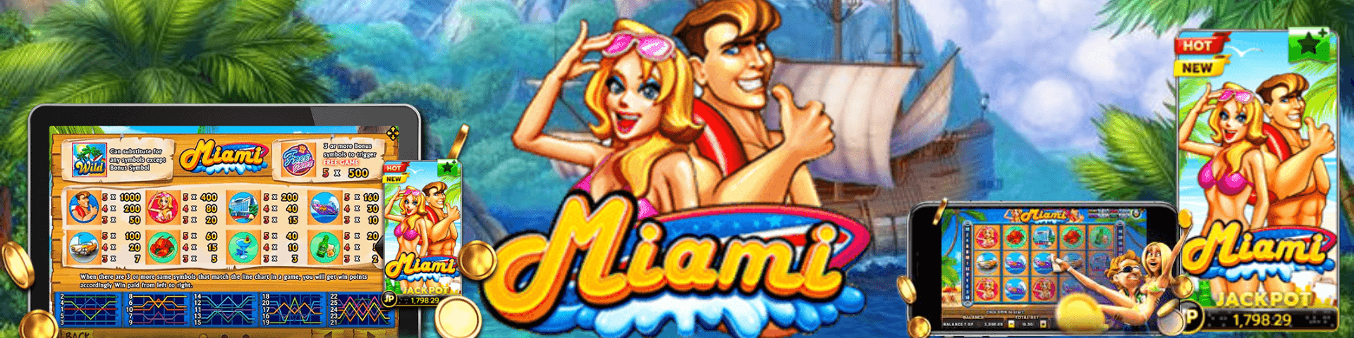 รีวิวเกมสล็อต Miami จากค่าย JOKER